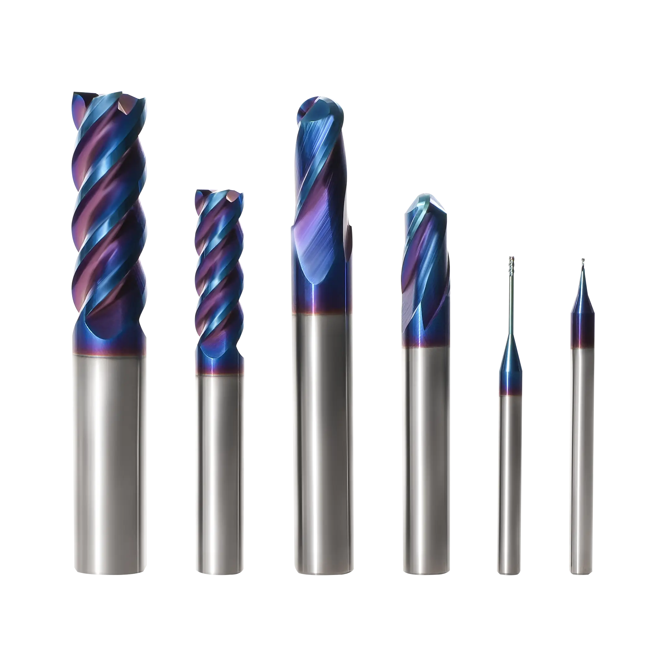 Carbide End Mill for stainless steel, Titanium, high temprature alloy